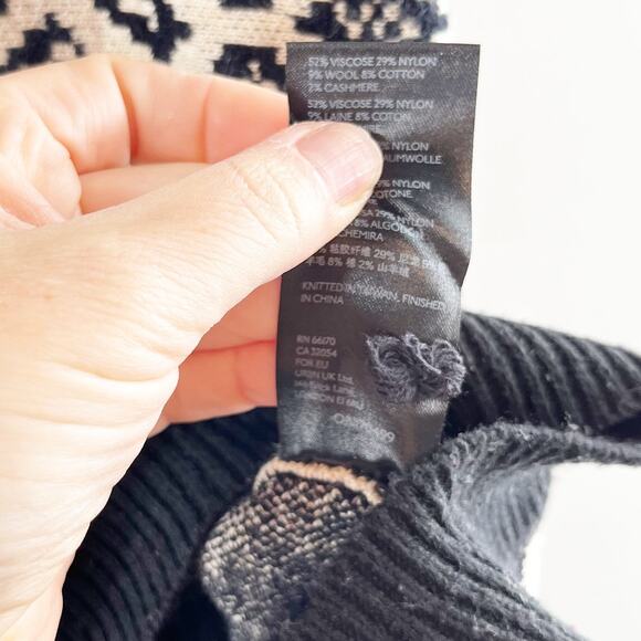 Anthropologie Maeve Ellinor Short Sleeve Leopard Sweater Brown Black XL - Picture 8 of 9